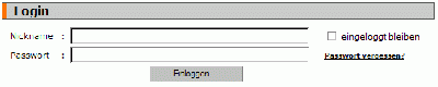 Loginformular